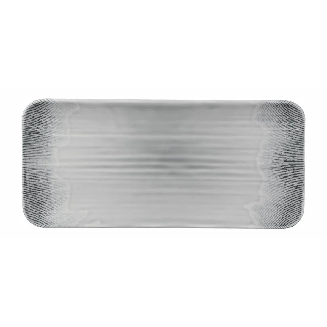DX163 Churchill Harvest Flux Grey Organic Rectangular Platters (Pack of 12) - JD Catering Equipment Solutions Ltd