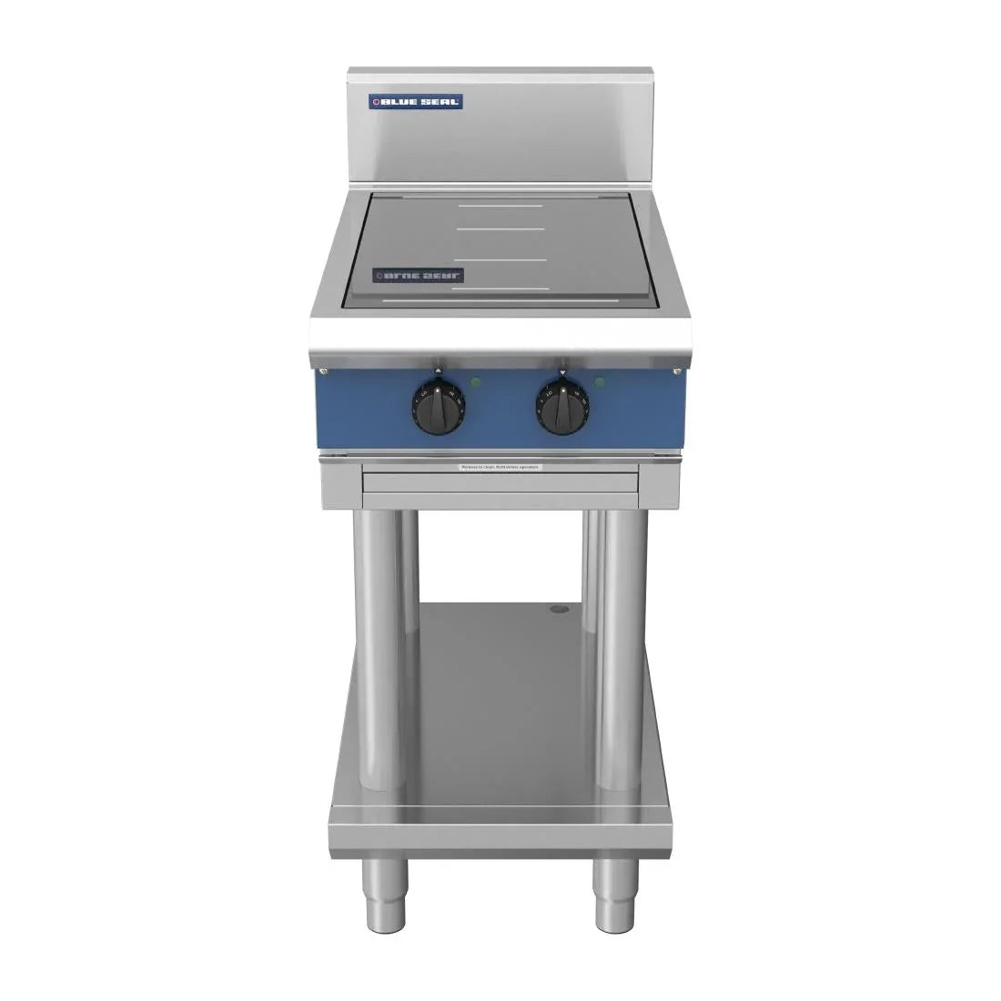 DX754 Blue Seal 2 Zone Free Standing Full Area Induction Hob 10kW IN512F-LS - JD Catering Equipment Solutions Ltd