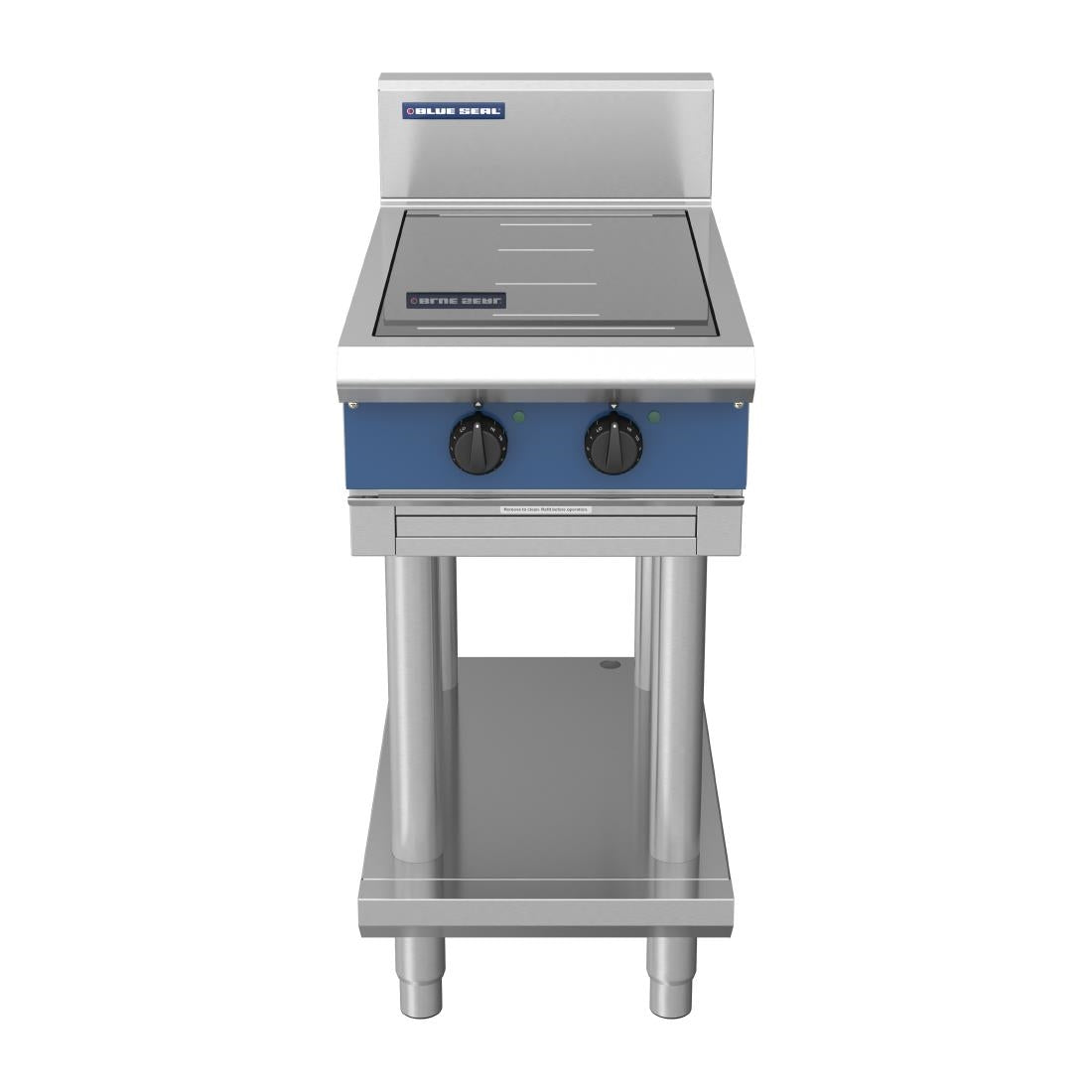 DX754 Blue Seal 2 Zone Free Standing Full Area Induction Hob 10kW IN512F-LS JD Catering Equipment Solutions Ltd
