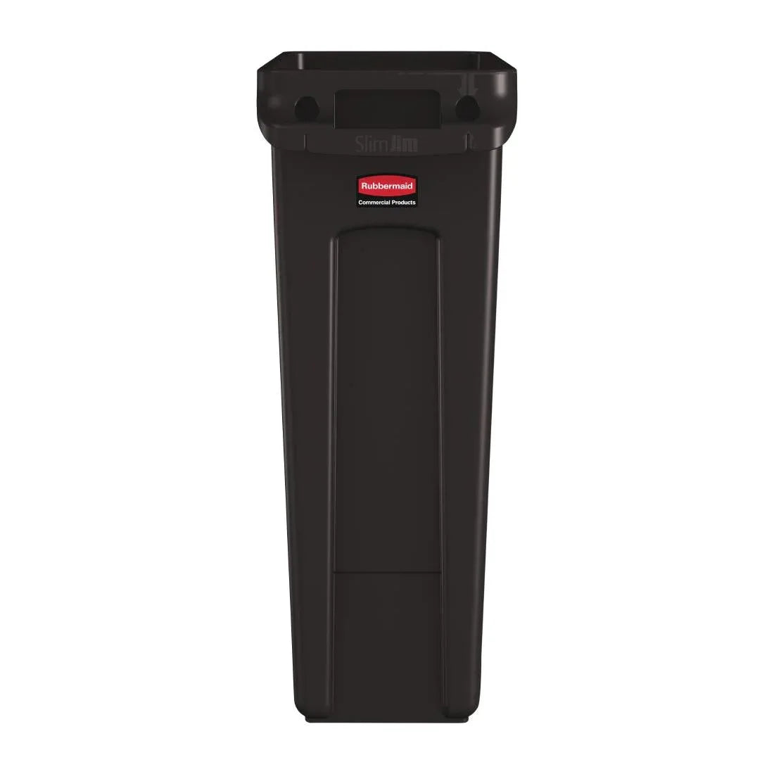 DY110 Rubbermaid Slim Jim Container With Venting Channels Brown 87Ltr - JD Catering Equipment Solutions Ltd