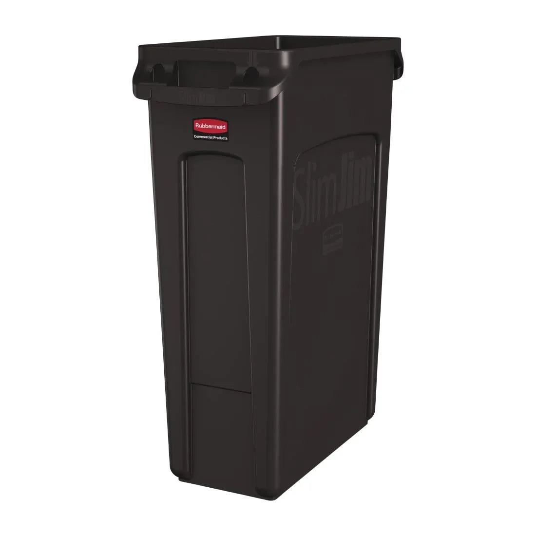 DY110 Rubbermaid Slim Jim Container With Venting Channels Brown 87Ltr - JD Catering Equipment Solutions Ltd
