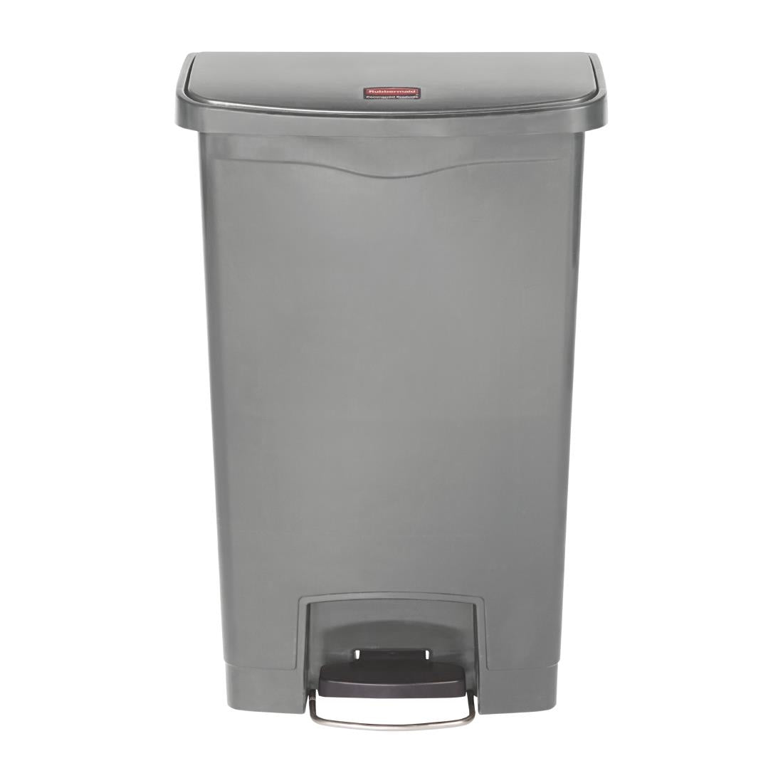 DY115 Rubbermaid Slim Jim Step On Front Step Pedal Bin Grey 50Ltr JD Catering Equipment Solutions Ltd