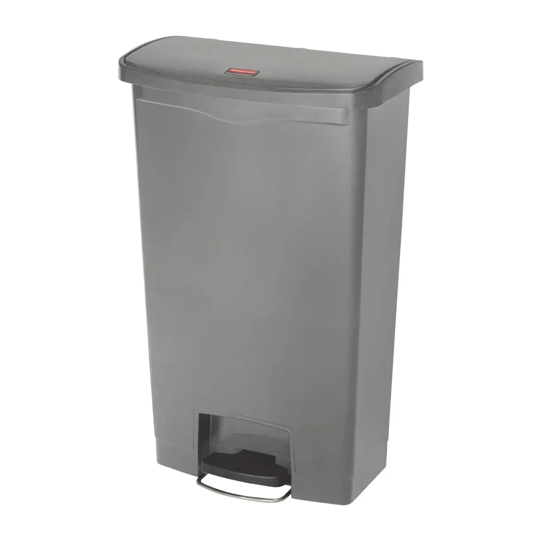 DY116 Rubbermaid Slim Jim Step On Front Step Pedal Bin Grey 68Ltr - JD Catering Equipment Solutions Ltd