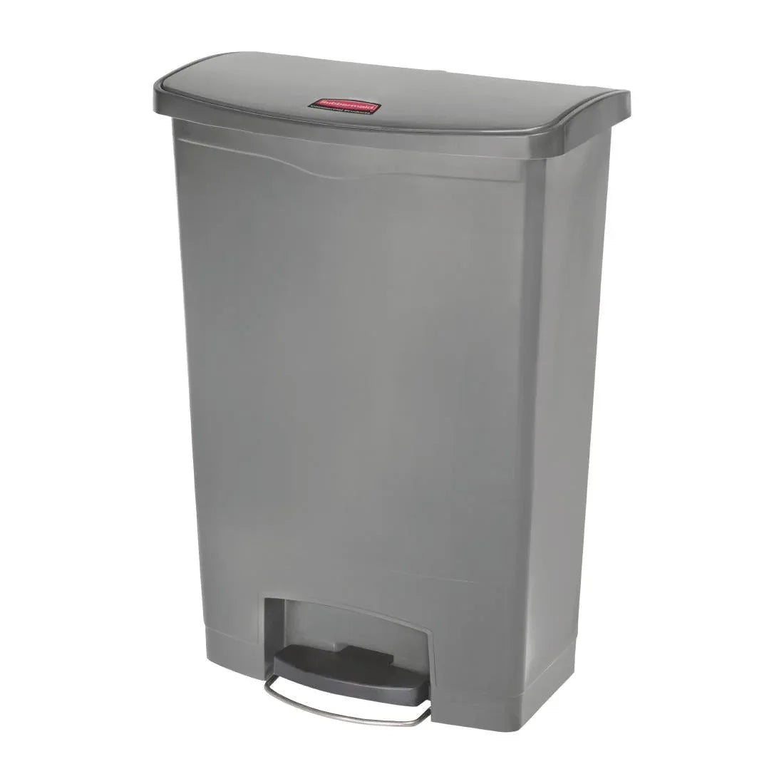 DY117 Rubbermaid Slim Jim Step On Front Step Pedal Bin Grey 90Ltr - JD Catering Equipment Solutions Ltd