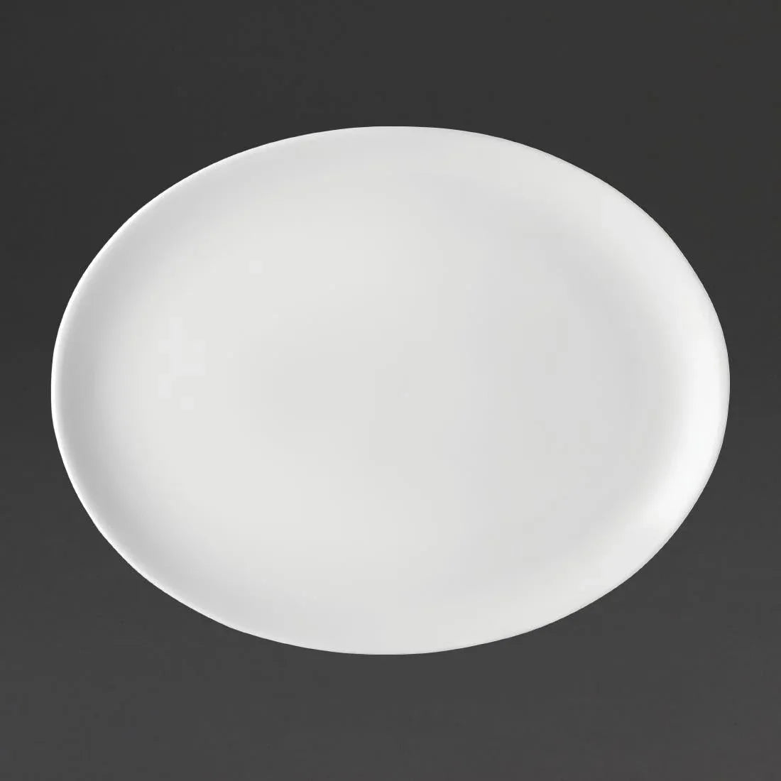 DY321 Utopia Pure White Oval Plates 300mm (Pack of 18) - JD Catering Equipment Solutions Ltd