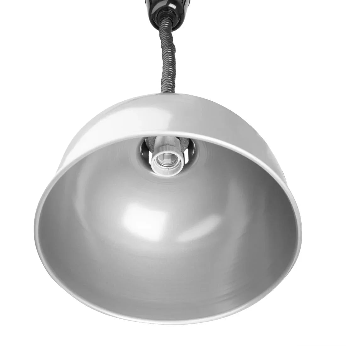 DY461 Buffalo Retractable Dome Heat Lamp Silver 2.5kW - JD Catering Equipment Solutions Ltd
