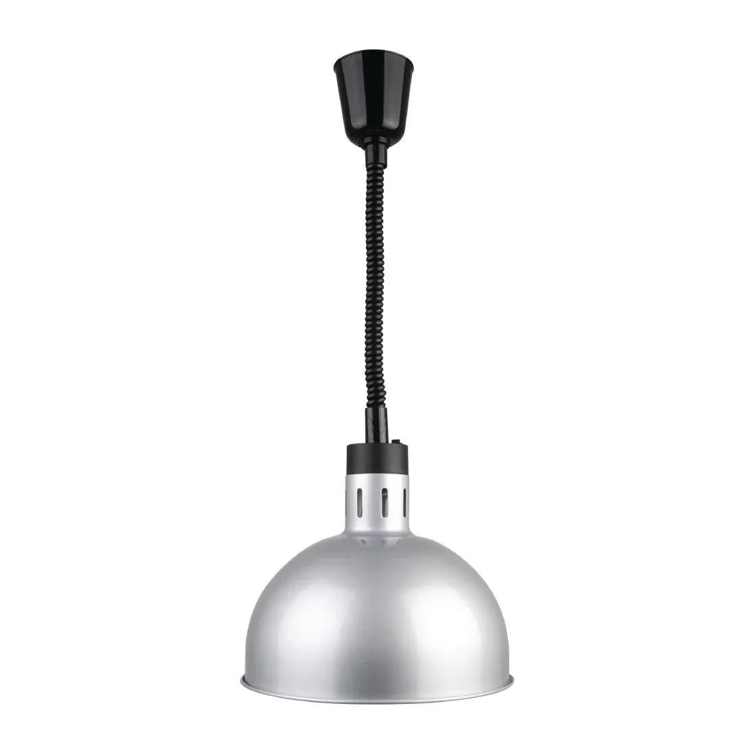 DY461 Buffalo Retractable Dome Heat Lamp Silver 2.5kW - JD Catering Equipment Solutions Ltd