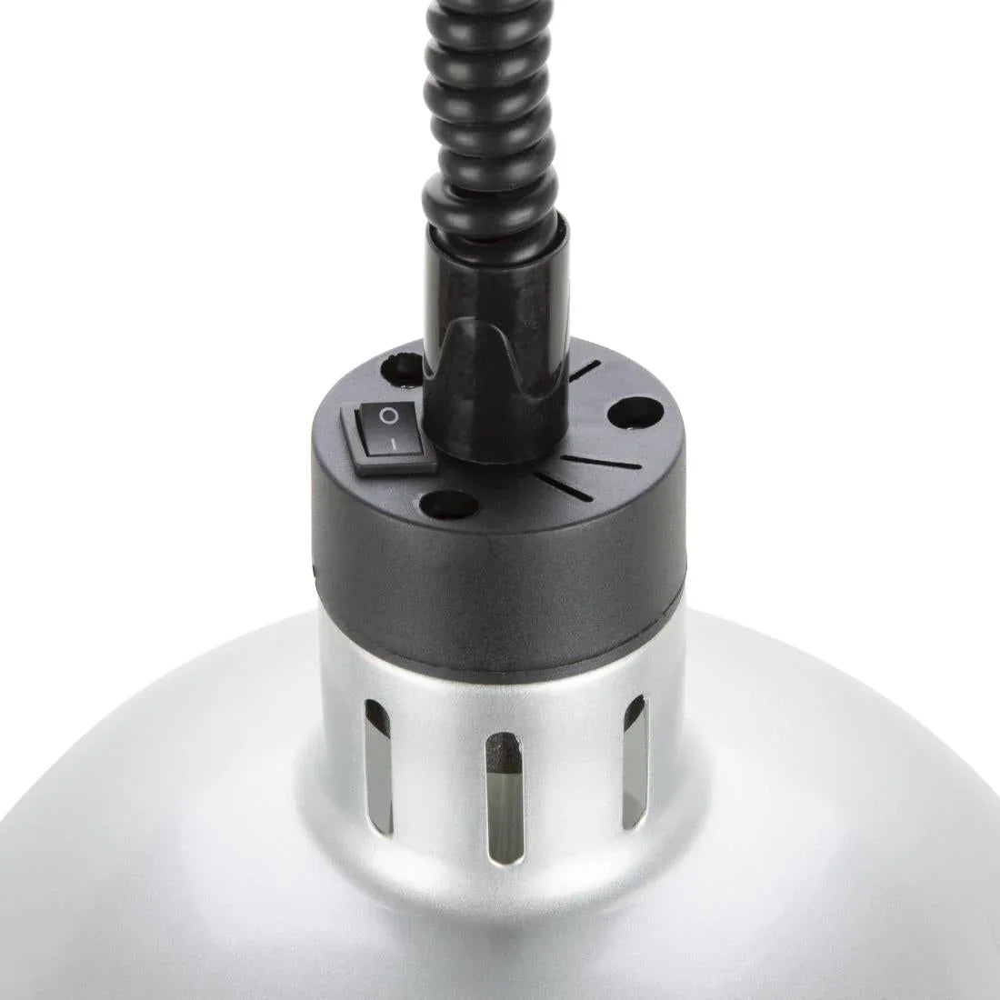 DY461 Buffalo Retractable Dome Heat Lamp Silver 2.5kW - JD Catering Equipment Solutions Ltd