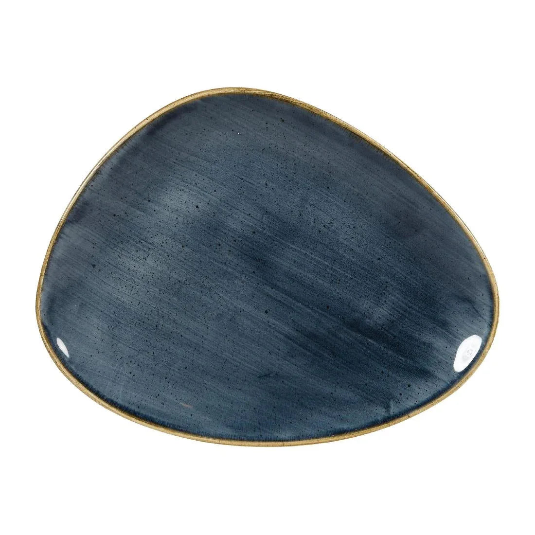DY795 Churchill Stonecast Triangular Plates Blueberry 265mm (Pack of 12) - JD Catering Equipment Solutions Ltd