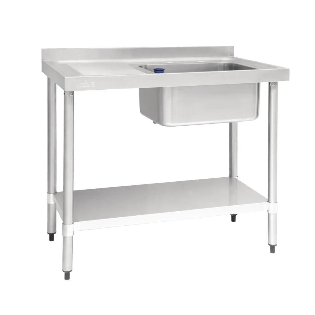 DY821 Vogue Single Sink Left Hand Drainer 1000mm - JD Catering Equipment Solutions Ltd