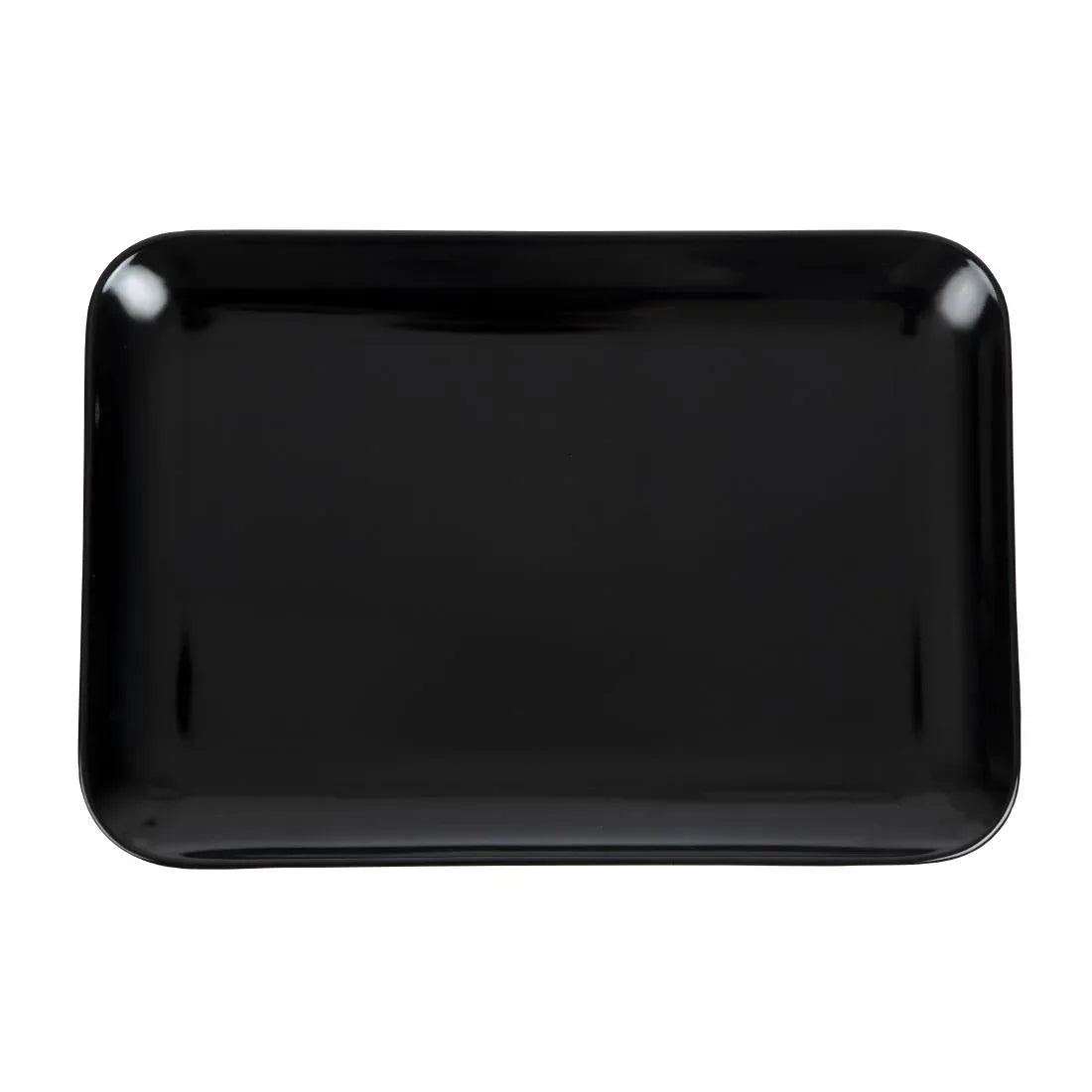 Dalebrook Melamine Large Rectangular Platter Black 330mm - JD Catering Equipment Solutions Ltd