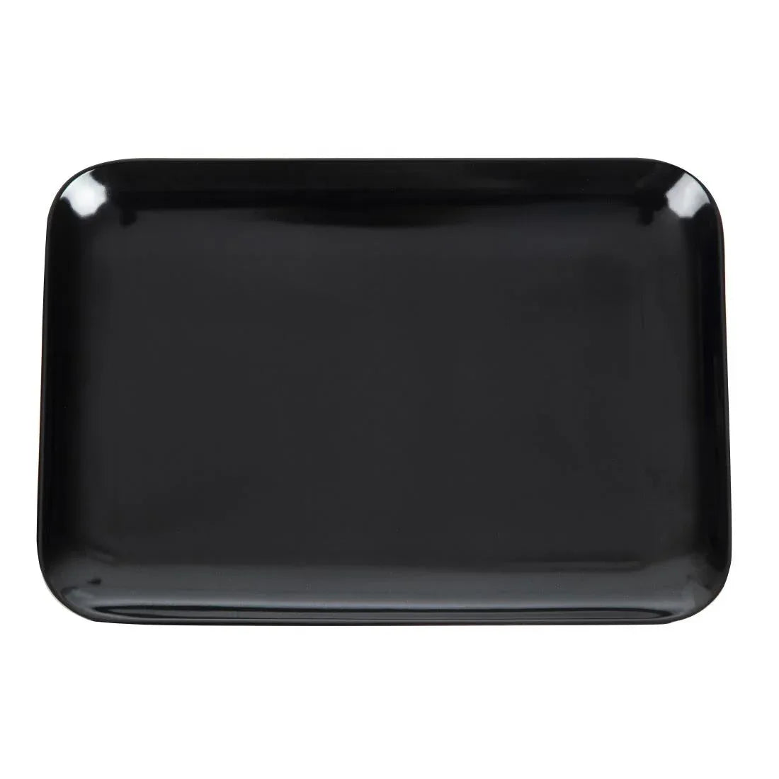 Dalebrook Melamine Medium Rectangular Platter Black 290mm - JD Catering Equipment Solutions Ltd