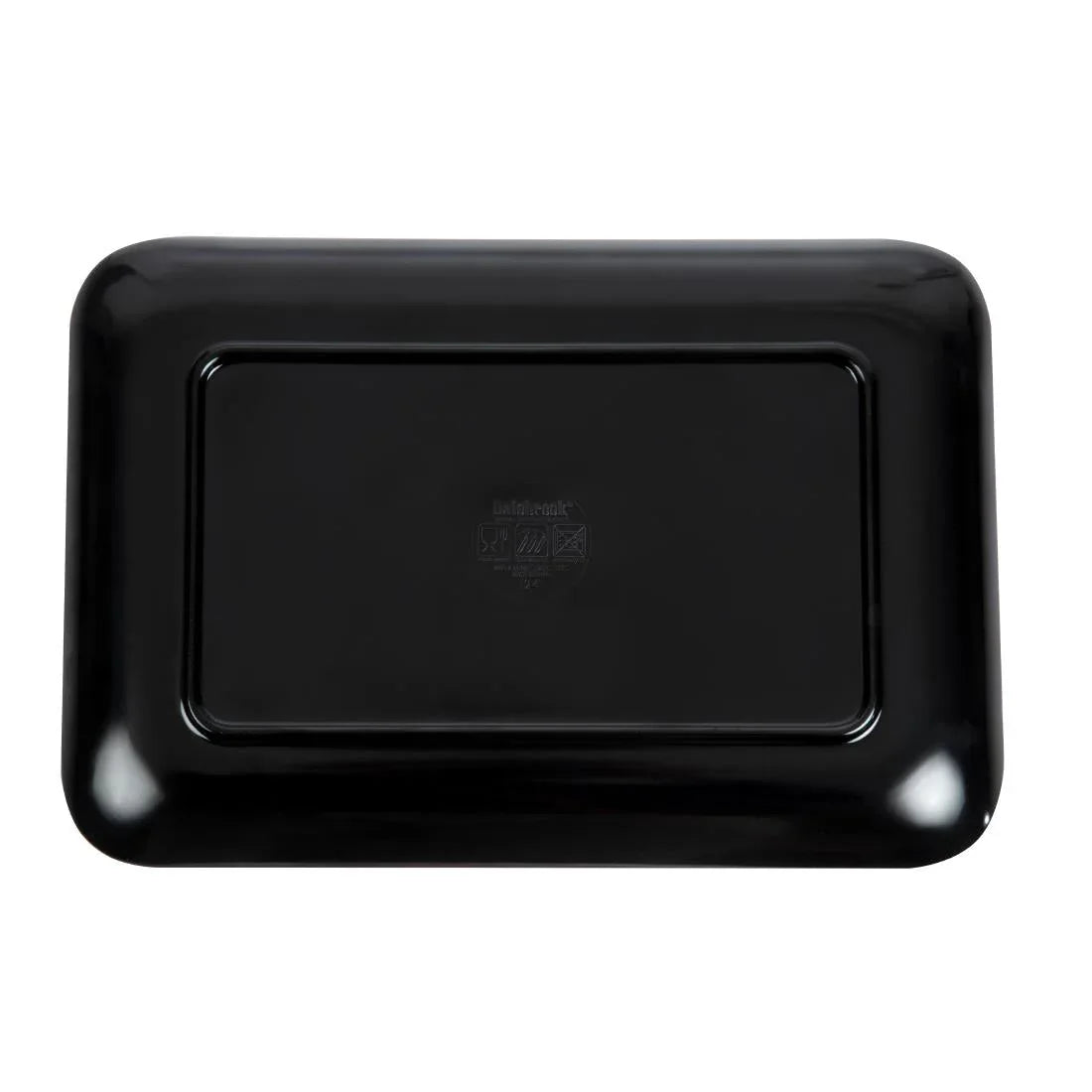 Dalebrook Melamine Small Rectangular Platter Black 240mm - JD Catering Equipment Solutions Ltd