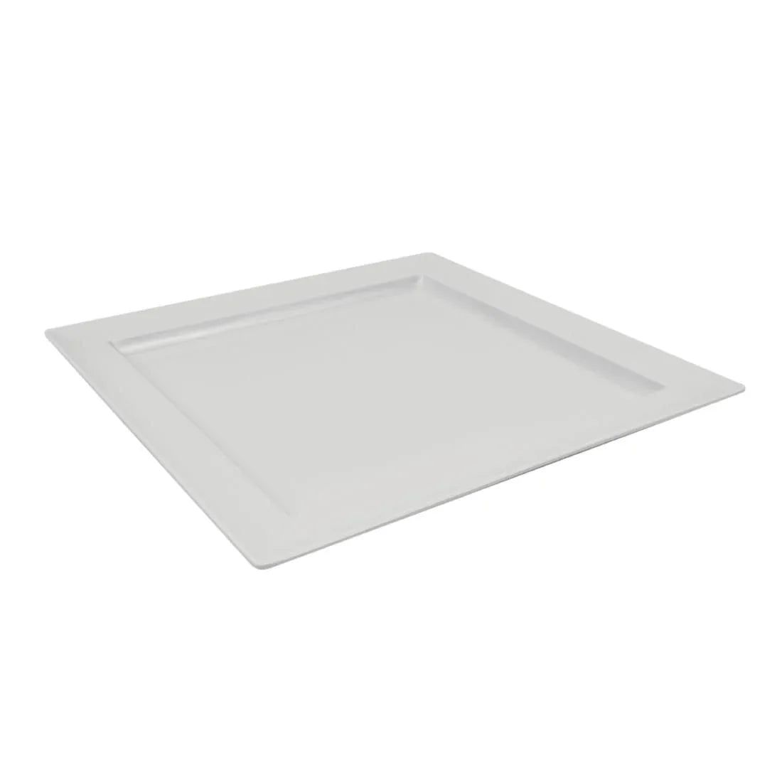 Dalebrook Melamine Square Dover Tray White 375mm - JD Catering Equipment Solutions Ltd
