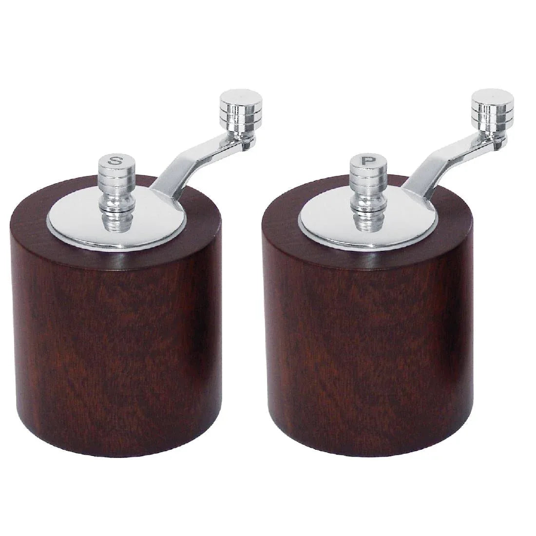 Dark Wood Salt and Pepper Mill Grinder Set - JD Catering Equipment Solutions Ltd