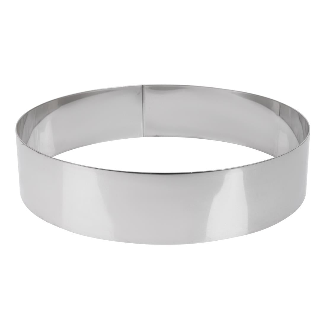 De Buyer Stainless Steel Mousse Ring 200 x 45mm JD Catering Equipment Solutions Ltd