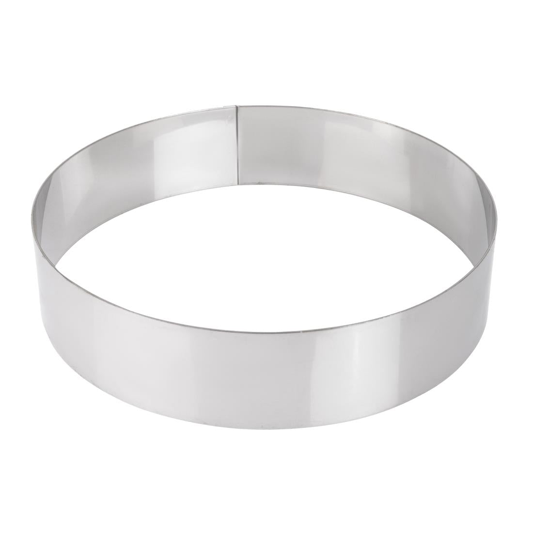 De Buyer Stainless Steel Mousse Ring 200 x 45mm JD Catering Equipment Solutions Ltd