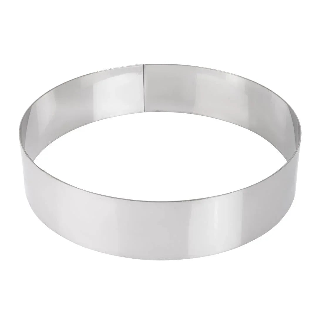 GM376 De Buyer Stainless Steel Mousse Ring 200 x 45mm - JD Catering Equipment Solutions Ltd