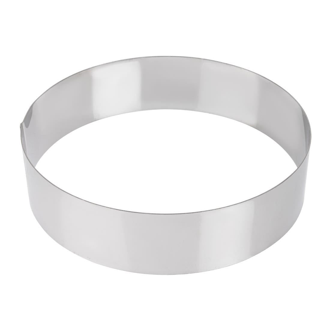 De Buyer Stainless Steel Mousse Ring 240 x 60mm JD Catering Equipment Solutions Ltd