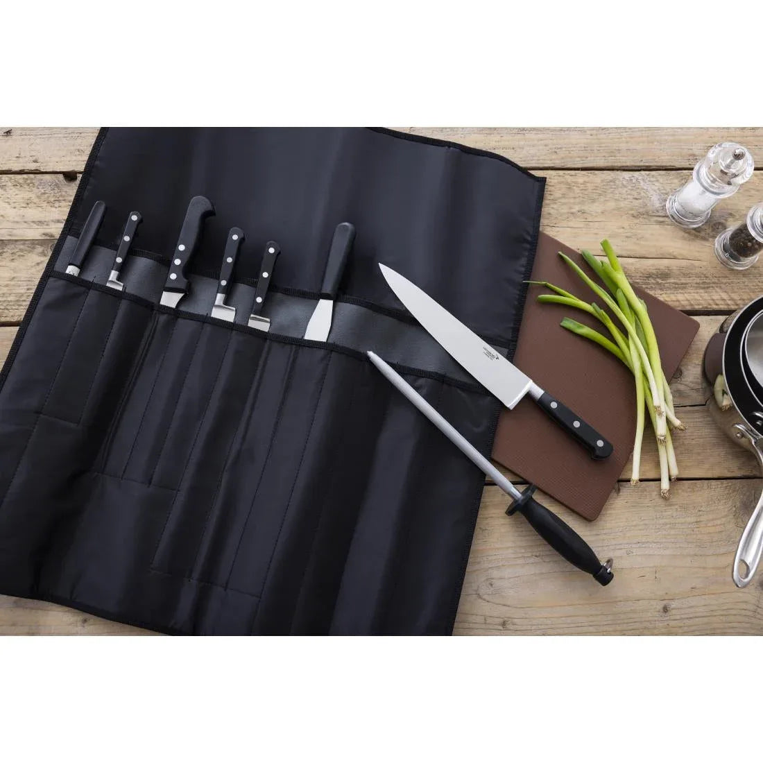 S004 Deglon Sabatier 8 Piece Chef Knife Set - JD Catering Equipment Solutions Ltd