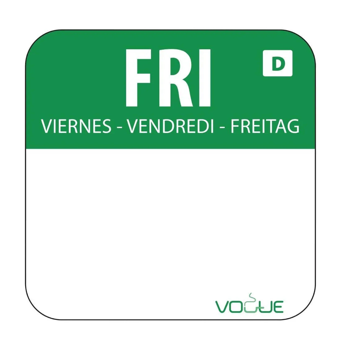 U781 Dissolvable Food Rotation Labels (Pack of 1000) - JD Catering Equipment Solutions Ltd