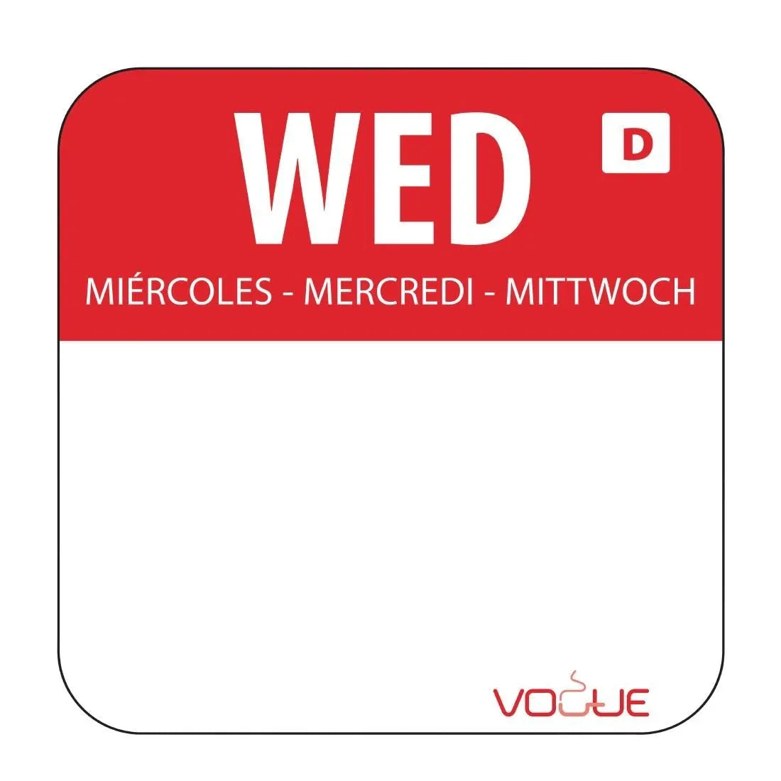 U781 Dissolvable Food Rotation Labels (Pack of 1000) - JD Catering Equipment Solutions Ltd