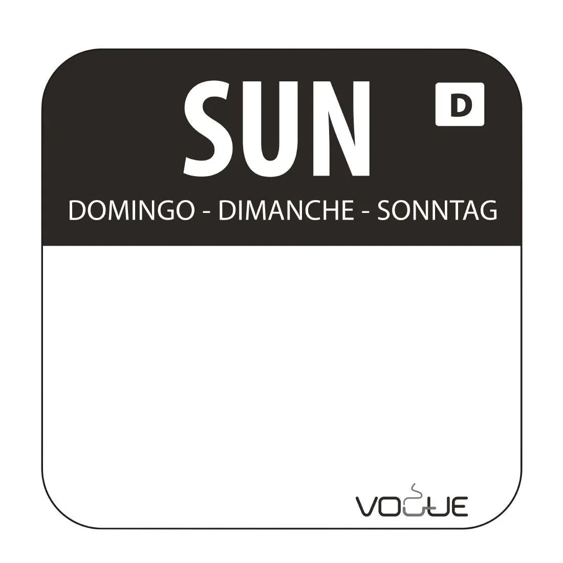 U781 Dissolvable Food Rotation Labels (Pack of 1000) - JD Catering Equipment Solutions Ltd