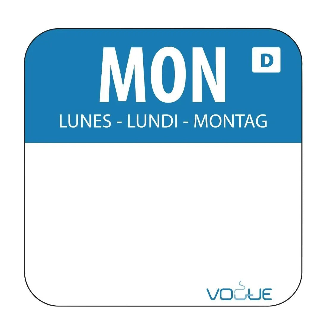 U781 Dissolvable Food Rotation Labels (Pack of 1000) - JD Catering Equipment Solutions Ltd