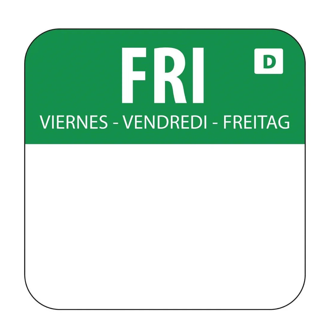 U781 Dissolvable Food Rotation Labels (Pack of 1000) - JD Catering Equipment Solutions Ltd