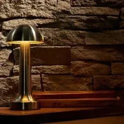 Dome Brassy Table Lamp 22cm/8.5" Product Code: 743001G - JD Catering Equipment Solutions Ltd