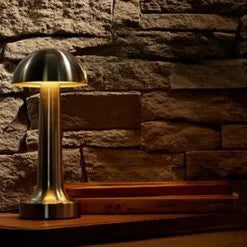 Dome Brassy Table Lamp 22cm/8.5″ Product Code: 743001G JD Catering Equipment Solutions Ltd