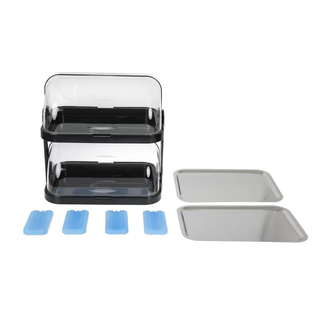 Double Decker Roll Top Cool Display Trays - JD Catering Equipment Solutions Ltd