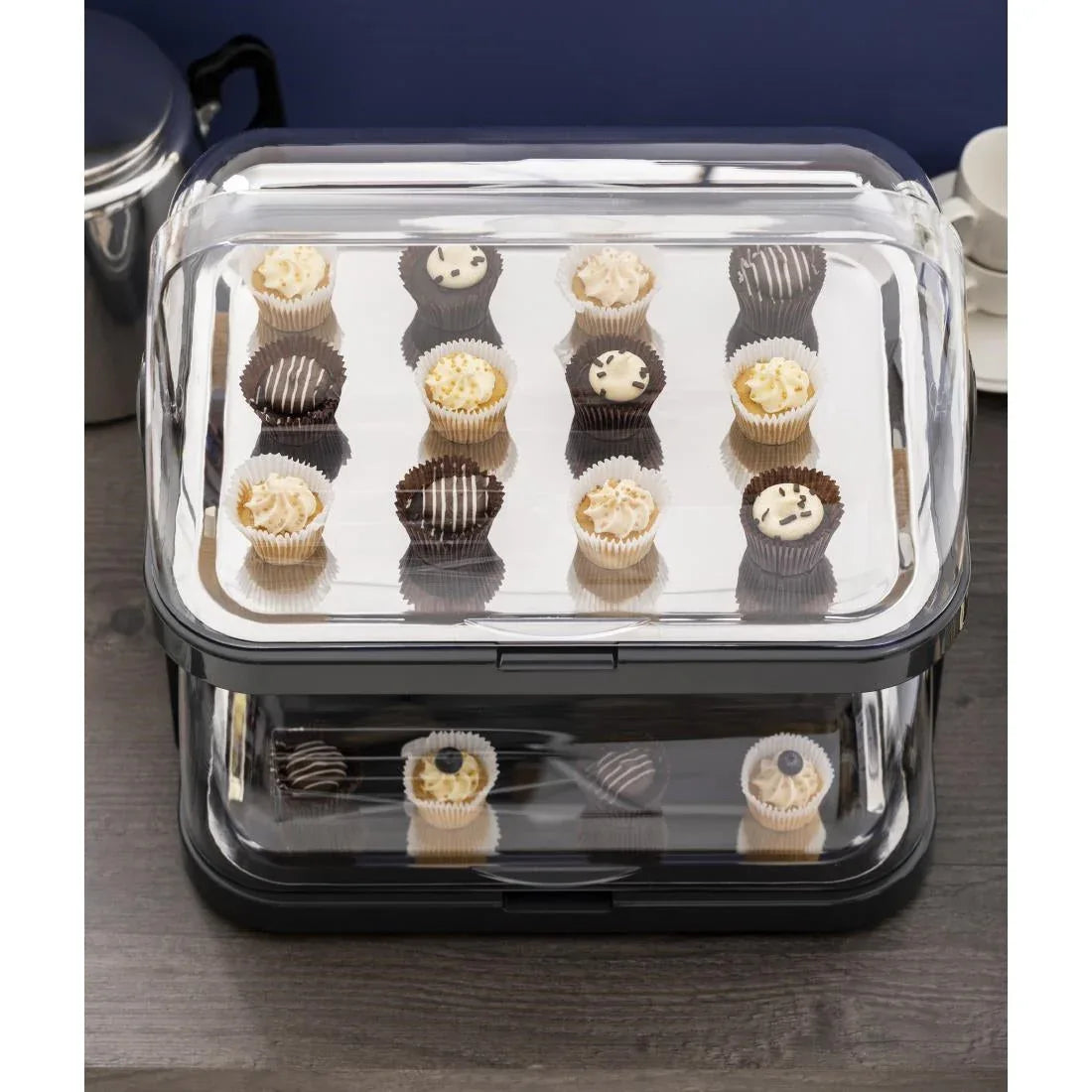 Double Decker Roll Top Cool Display Trays - JD Catering Equipment Solutions Ltd