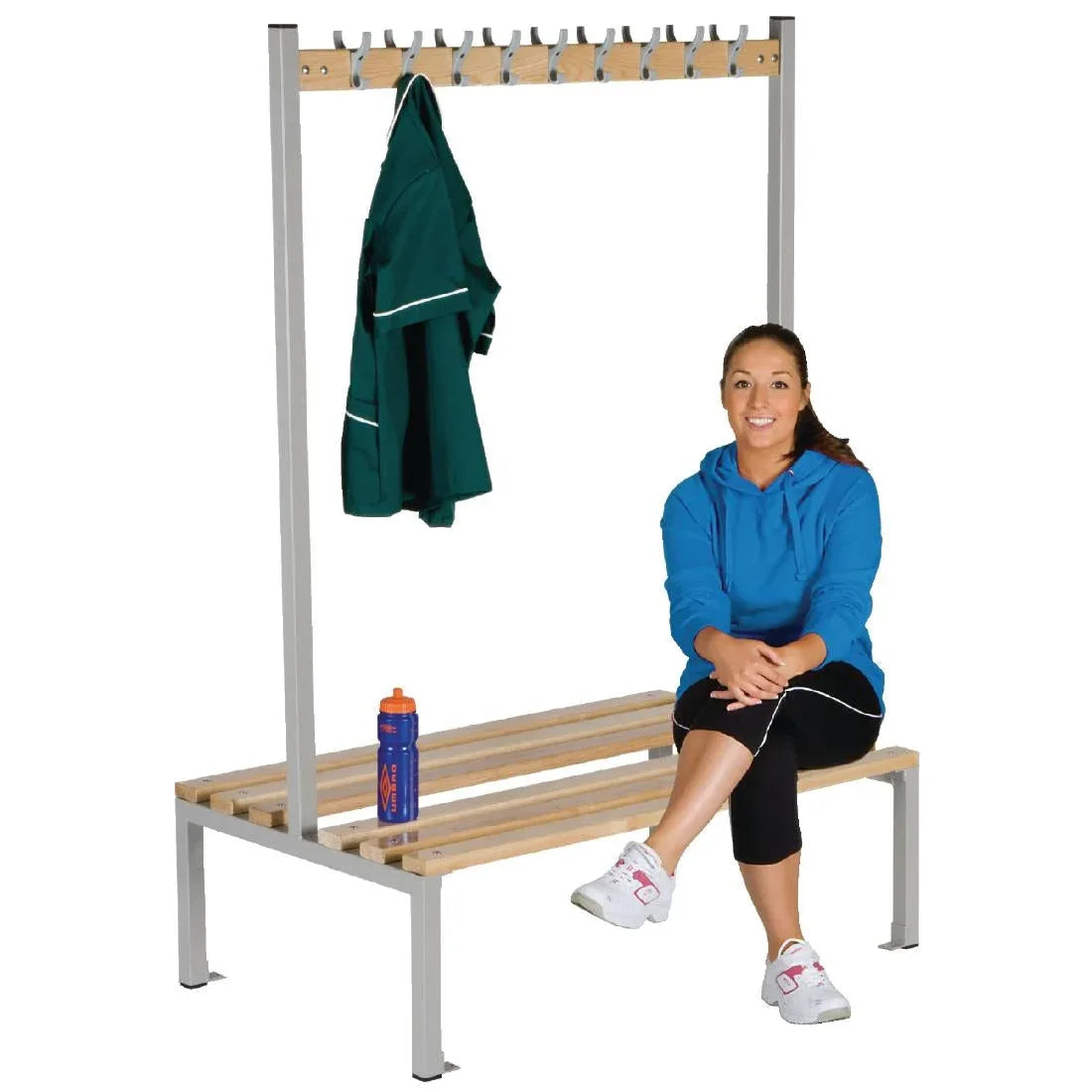 Double Sided Coat Hanger Bench - JD Catering Equipment Solutions Ltd