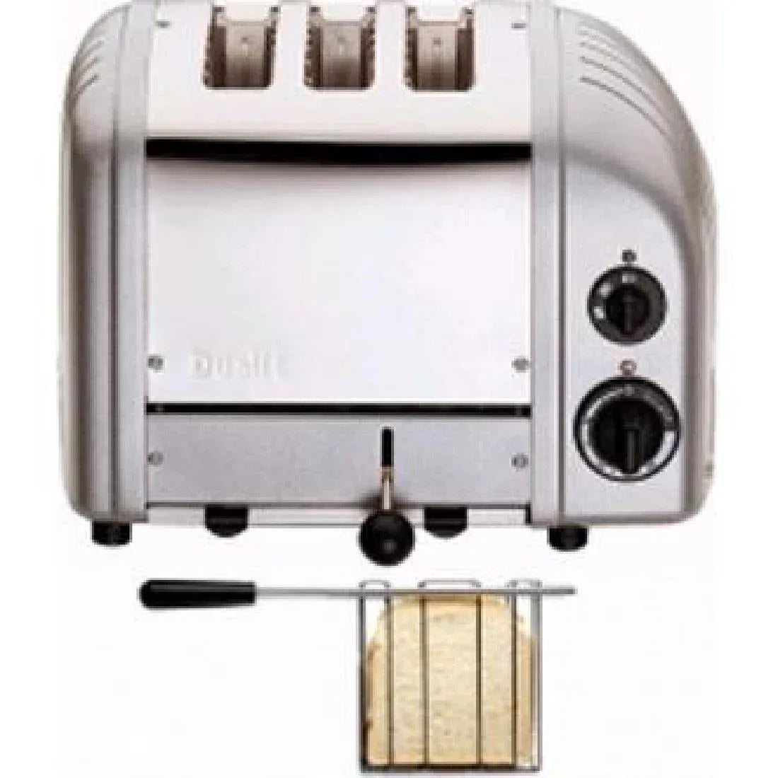 CD348 Dualit 2 + 1 Combi Vario 3 Slice Toaster Metallic Silver 31210 - JD Catering Equipment Solutions Ltd