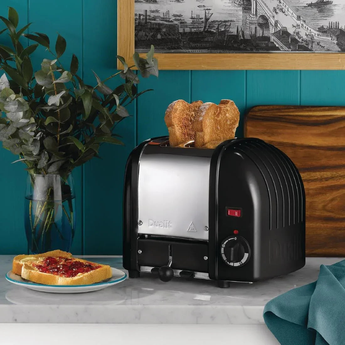 CB982 Dualit 2 Slice Vario Toaster Black 20237 - JD Catering Equipment Solutions Ltd