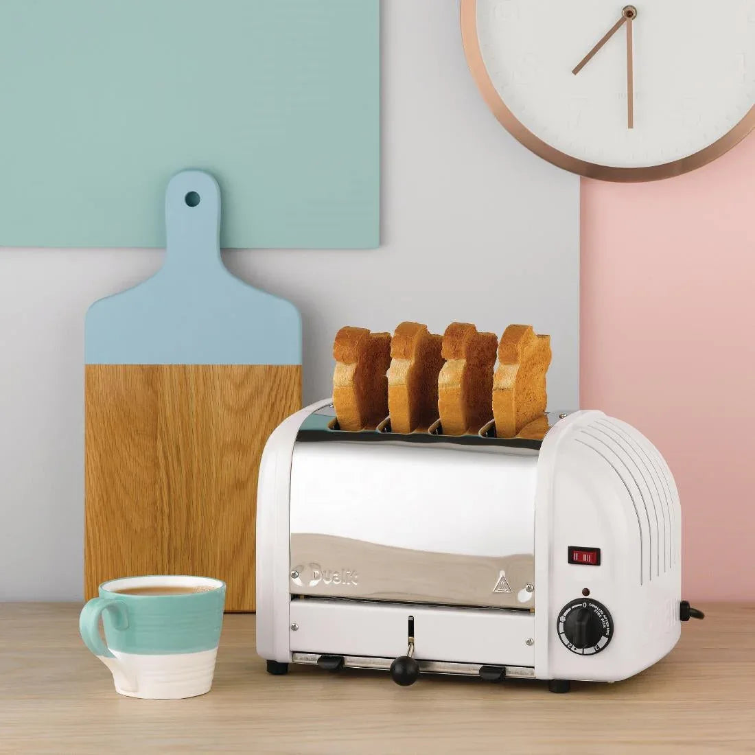 F211 Dualit 4 Slice Vario Toaster White 40355 - JD Catering Equipment Solutions Ltd