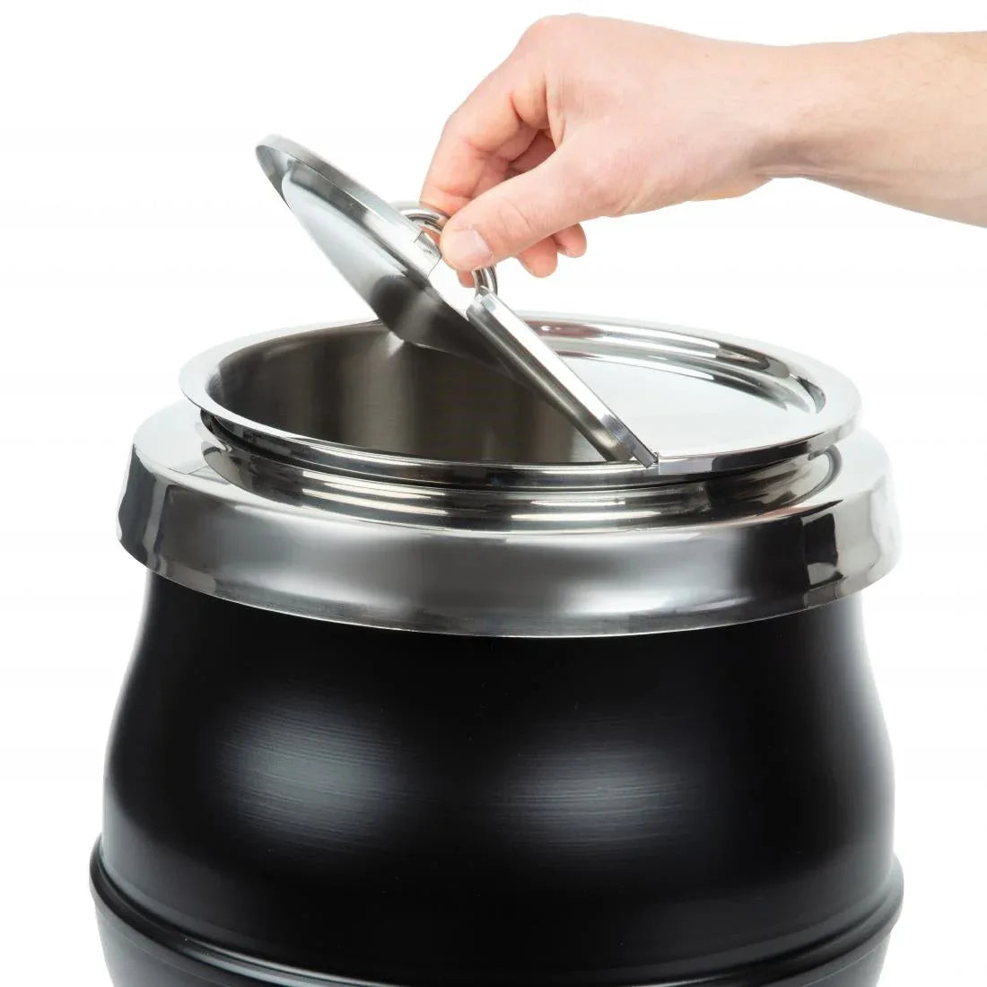 J467 Dualit Hotpot Soup Kettle Satin Black 70012 - JD Catering Equipment Solutions Ltd