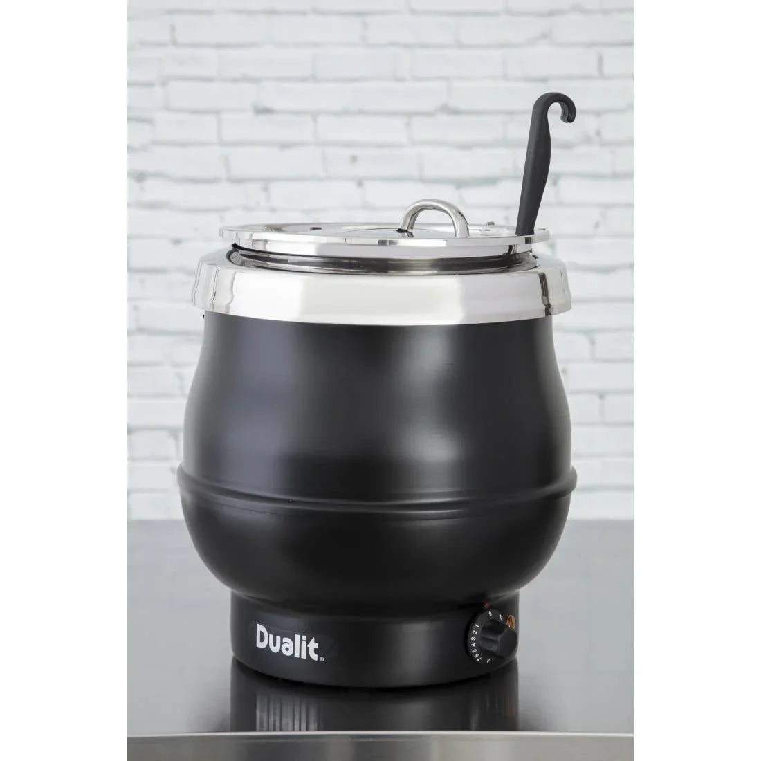 J467 Dualit Hotpot Soup Kettle Satin Black 70012 - JD Catering Equipment Solutions Ltd