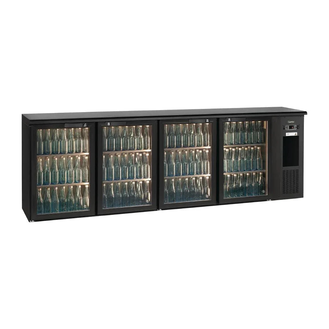 FD030 E3 4 x glass door undercounter bottle cooler - JD Catering Equipment Solutions Ltd
