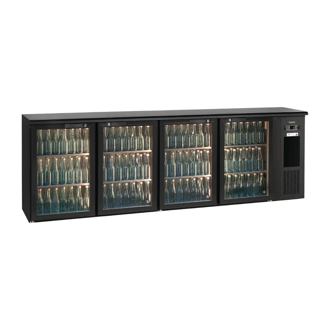 FD030 E3 4 x glass door undercounter bottle cooler - JD Catering Equipment Solutions Ltd