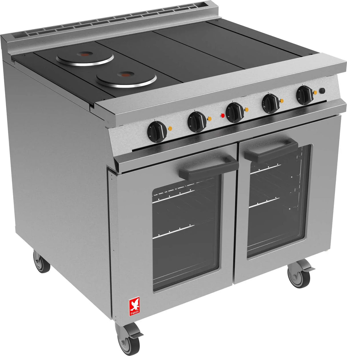 Falcon Dominator Plus 4 Hotplate Oven Range with Fan Assisted Oven E3101OTC-4HP - JD Catering Equipment Solutions Ltd