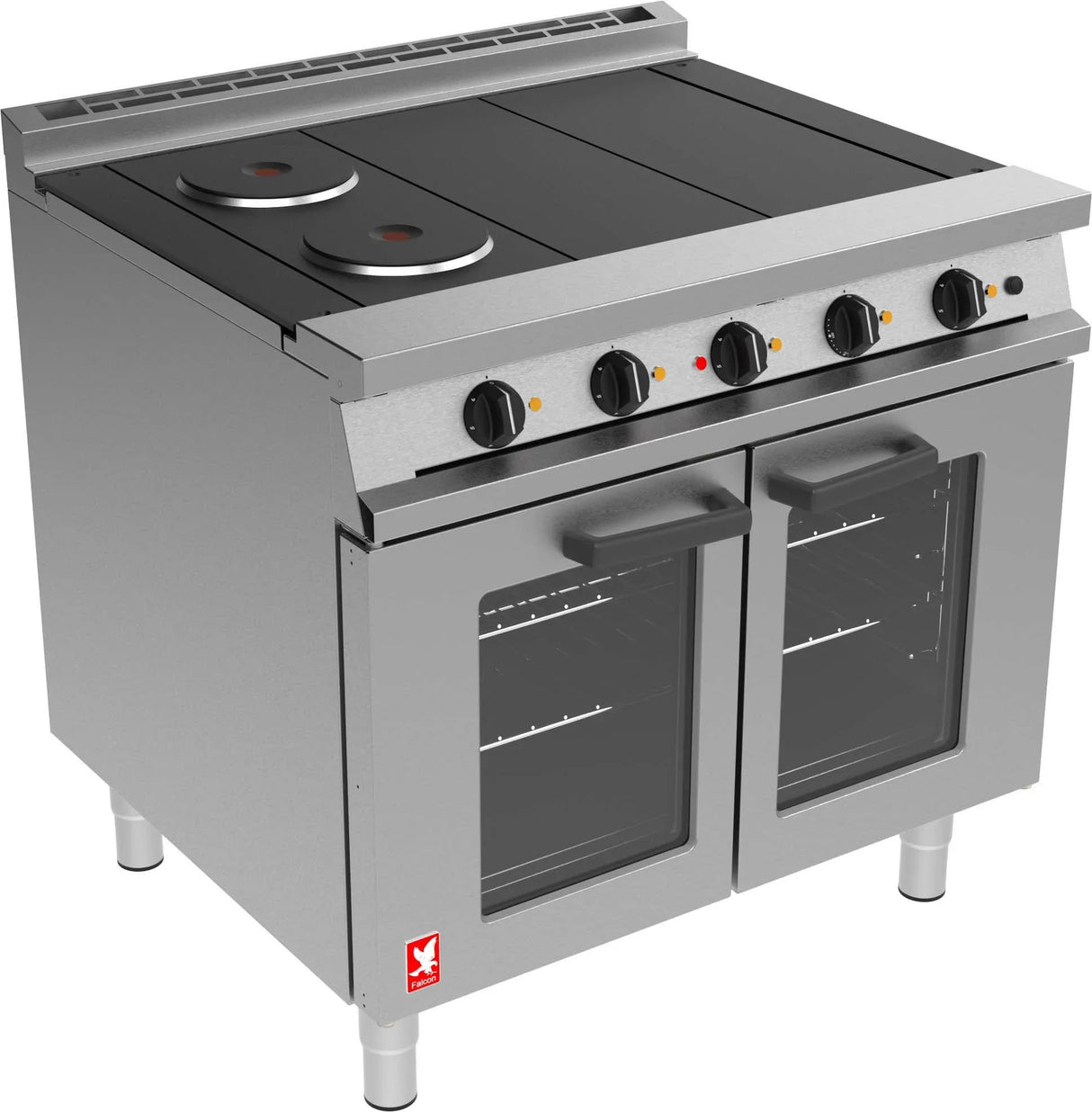 Falcon Dominator Plus 4 Hotplate Oven Range with Fan Assisted Oven E3101OTC-4HP - JD Catering Equipment Solutions Ltd