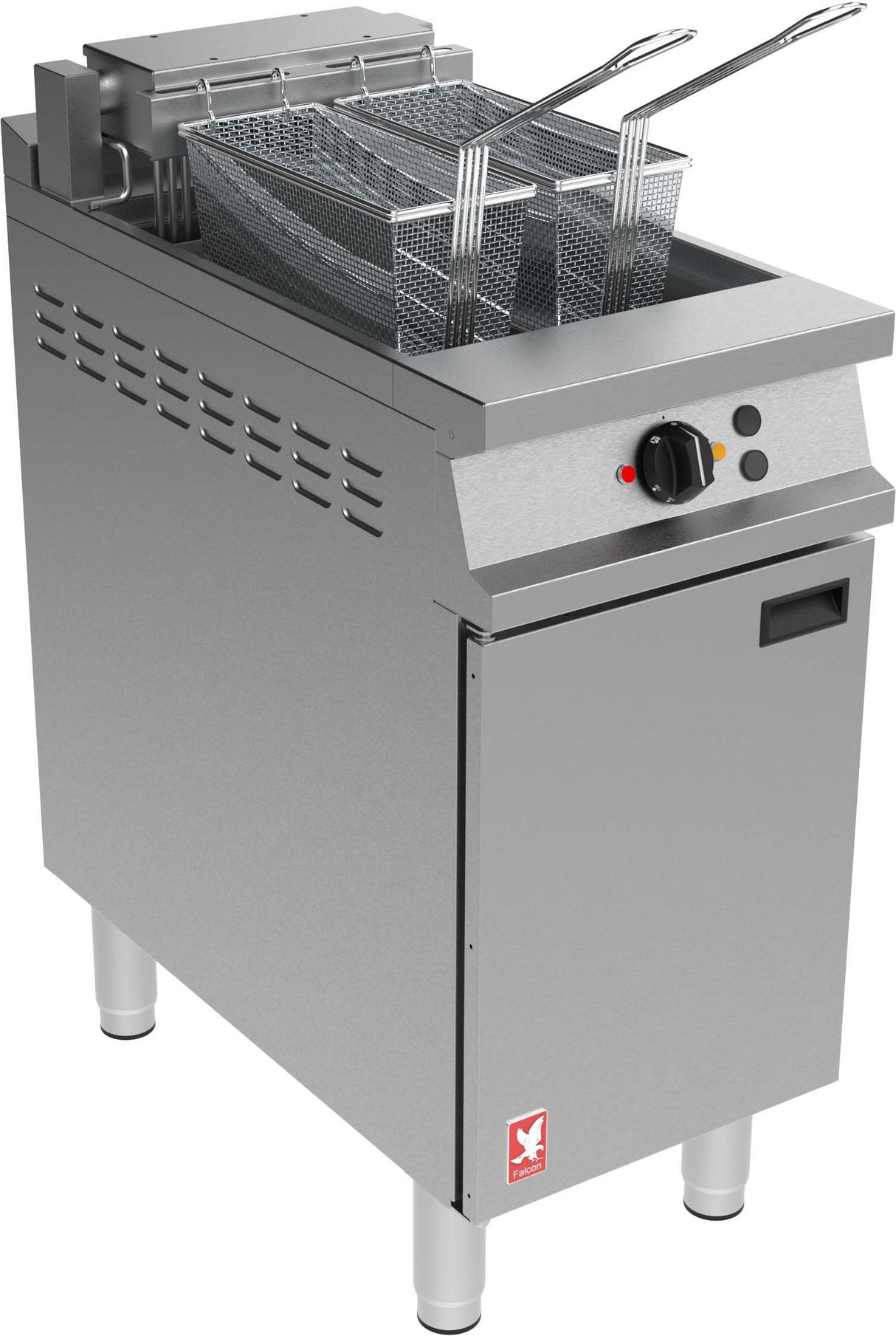 Falcon Dominator Single Pan, Twin Basket Fryer with Filtration & Oil Level Sensor E3840FX