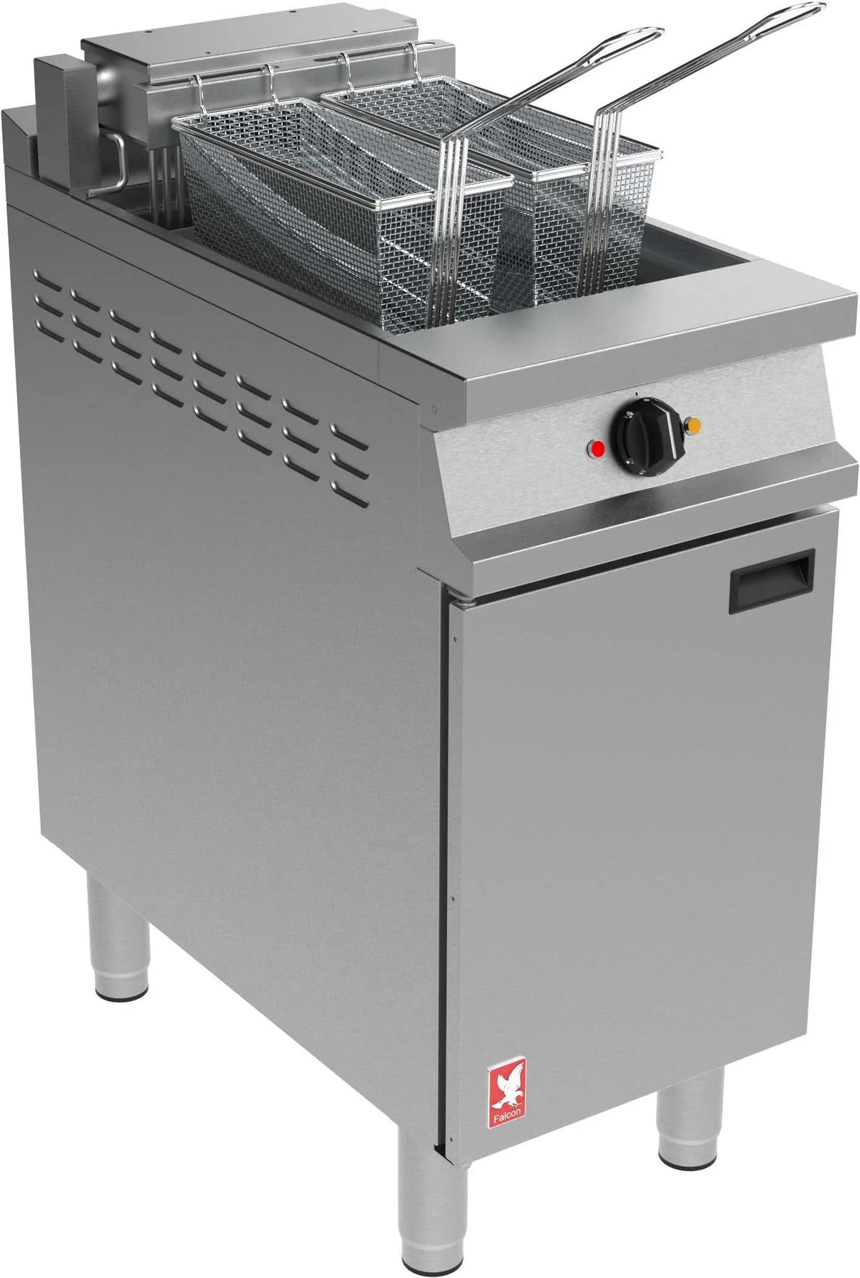 Falcon Dominator Single Tank Twin Basket Free Standing Electric Fryer E3840 - JD Catering Equipment Solutions Ltd