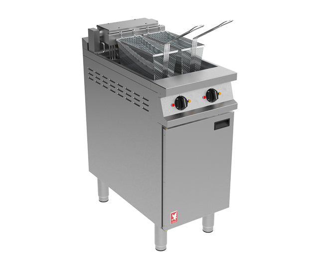 Falcon Dominator Plus E3845F Twin Pan Fryer with Filtration