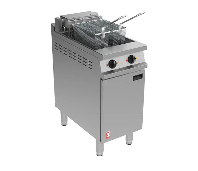 Falcon Dominator Plus E3845F Twin Pan Fryer with Filtration