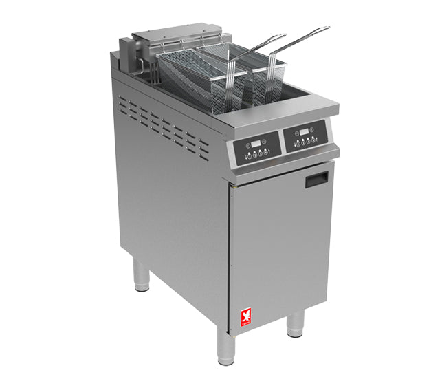 Falcon Dominator Plus Twin Pan Fryer with filtration - Programmable - E3845FP