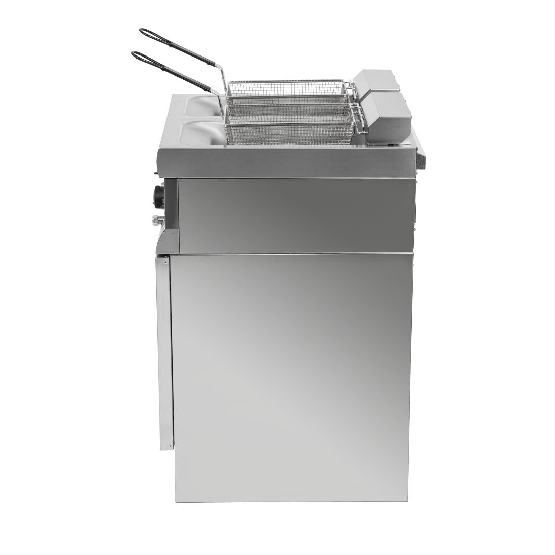 E439 Lincat Silverlink 600 Twin Tank Twin Basket Free Standing Electric Fryer J18 JD Catering Equipment Solutions Ltd