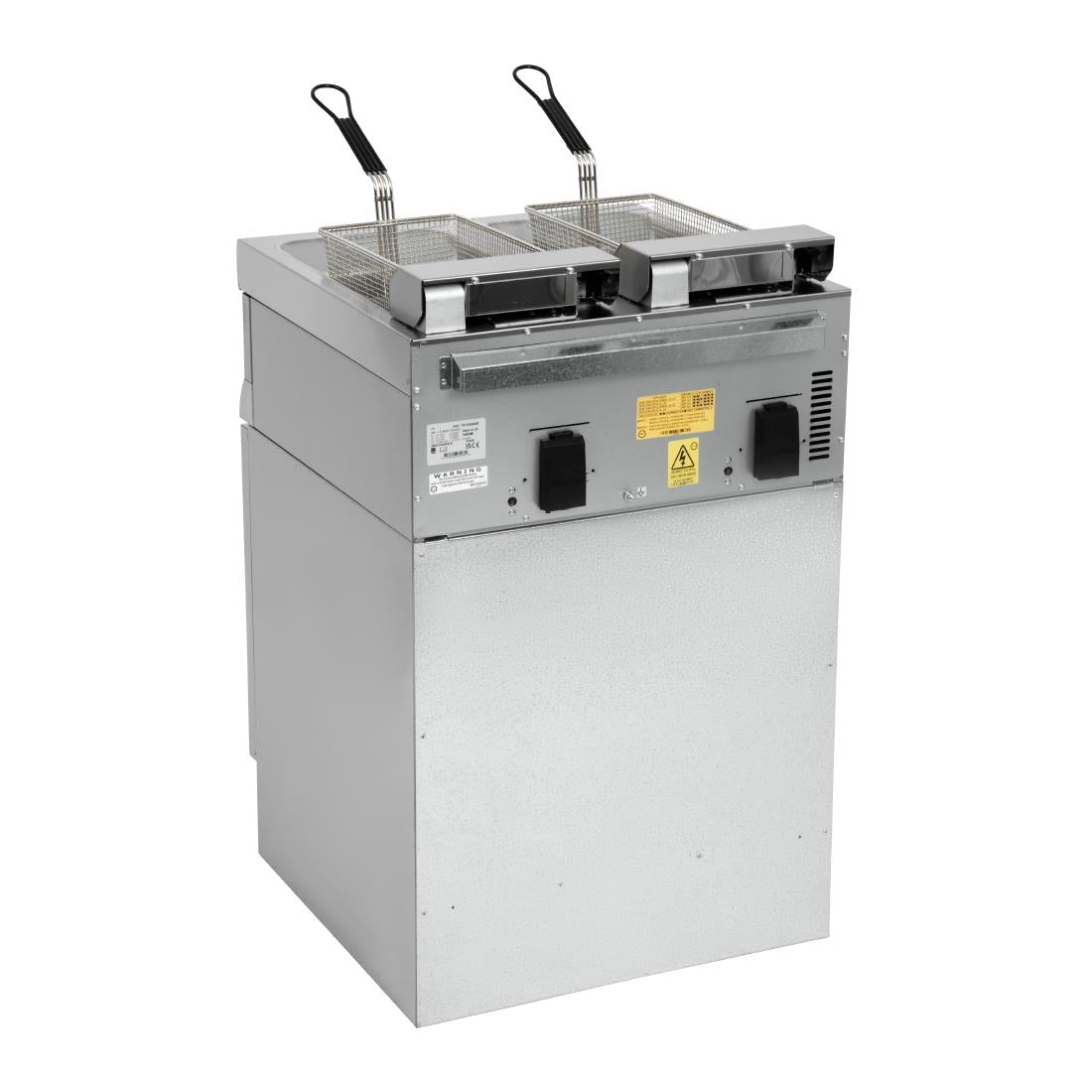 E439 Lincat Silverlink 600 Twin Tank Twin Basket Free Standing Electric Fryer J18 JD Catering Equipment Solutions Ltd